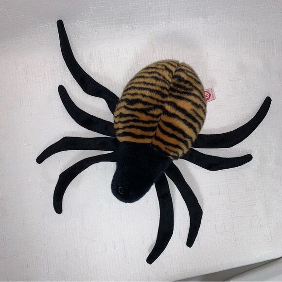 Vintage Ty Beanie Baby Spinner Spider 1999 Pellets No Hang Tag Halloween Fall - Picture 2 of 7